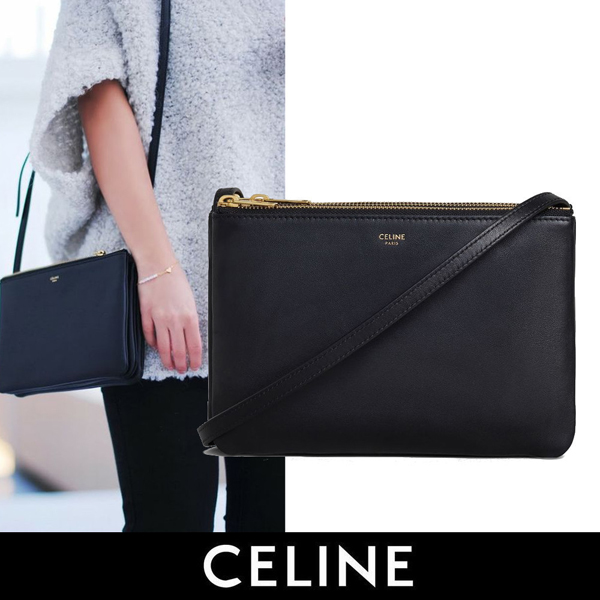 希少! Celine セリーヌスーパーコピー☆Trio Bag ブラック 187603BEB.38NO